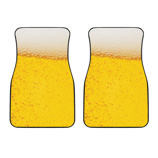 Beer With Foam Print Front Car Floor Mats