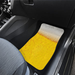 Beer With Foam Print Front Car Floor Mats