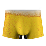 Beer With Foam Print Men's Boxer Briefs