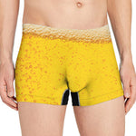 Beer With Foam Print Men's Boxer Briefs