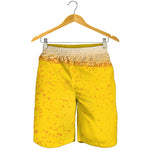 Beer With Foam Print Men's Shorts