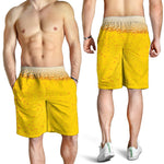 Beer With Foam Print Men's Shorts