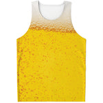 Beer With Foam Print Men's Tank Top