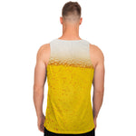 Beer With Foam Print Men's Tank Top