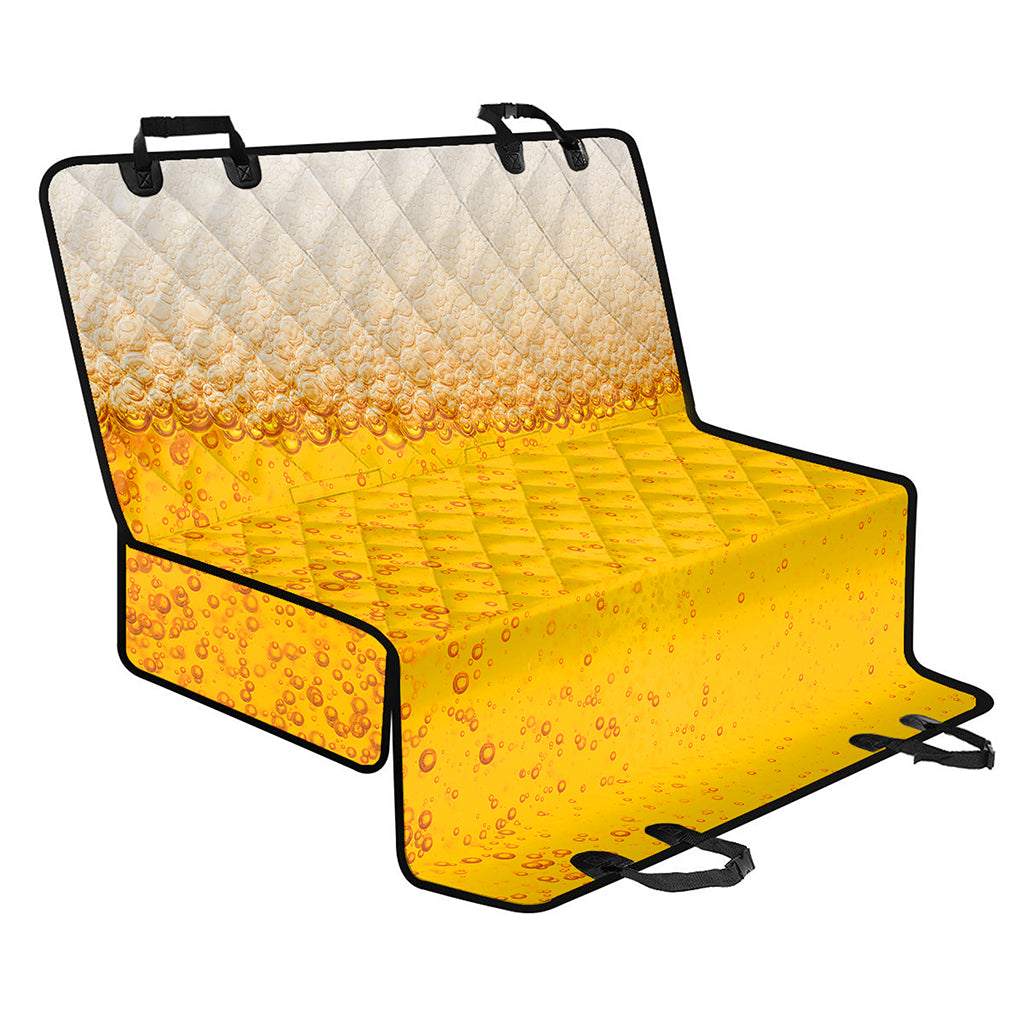 Beer With Foam Print Pet Car Back Seat Cover