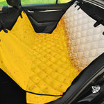 Beer With Foam Print Pet Car Back Seat Cover