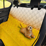 Beer With Foam Print Pet Car Back Seat Cover