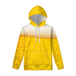 Beer With Foam Print Pullover Hoodie