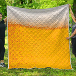 Beer With Foam Print Quilt
