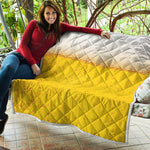 Beer With Foam Print Quilt