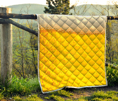 Beer With Foam Print Quilt