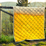 Beer With Foam Print Quilt