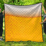 Beer With Foam Print Quilt