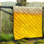 Beer With Foam Print Quilt