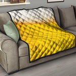 Beer With Foam Print Quilt