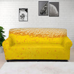 Beer With Foam Print Sofa Cover