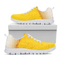 Beer With Foam Print White Running Shoes