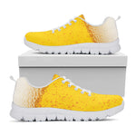 Beer With Foam Print White Sneakers