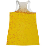 Beer With Foam Print Women's Racerback Tank Top