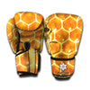 Bees And Honeycomb Print Boxing Gloves