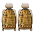 Bees And Honeycomb Print Car Seat Organizers