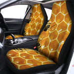 Bees And Honeycomb Print Universal Fit Car Seat Covers
