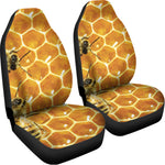 Bees And Honeycomb Print Universal Fit Car Seat Covers