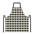Beige And Black Buffalo Check Print Apron