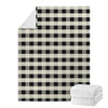 Beige And Black Buffalo Check Print Blanket