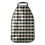 Beige And Black Buffalo Check Print Car Seat Organizers