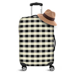 Beige And Black Buffalo Check Print Luggage Cover