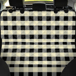 Beige And Black Buffalo Check Print Pet Car Back Seat Cover