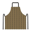 Beige And Black Orthodox Pattern Print Apron