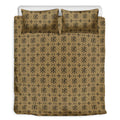 Beige And Black Orthodox Pattern Print Duvet Cover Bedding Set