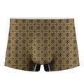 Beige And Black Orthodox Pattern Print Men's Boxer Briefs