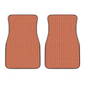 Beige And Red Japanese Pattern Print Front Car Floor Mats
