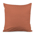 Beige And Red Japanese Pattern Print Pillow Cover