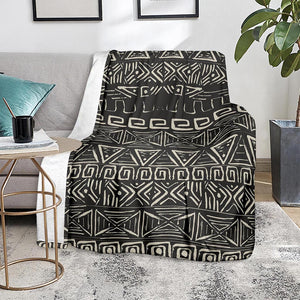 Beige Aztec Pattern Print Blanket