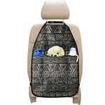 Beige Aztec Pattern Print Car Seat Organizers