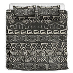 Beige Aztec Pattern Print Duvet Cover Bedding Set