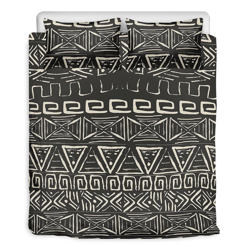 Beige Aztec Pattern Print Duvet Cover Bedding Set