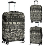 Beige Aztec Pattern Print Luggage Cover GearFrost