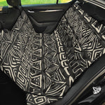 Beige Aztec Pattern Print Pet Car Back Seat Cover