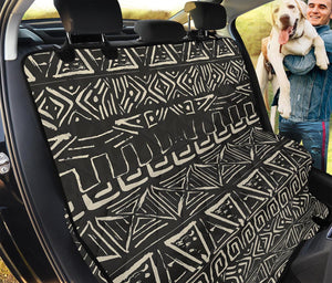 Beige Aztec Pattern Print Pet Car Back Seat Cover