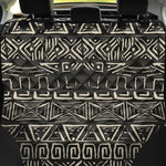 Beige Aztec Pattern Print Pet Car Back Seat Cover