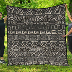 Beige Aztec Pattern Print Quilt