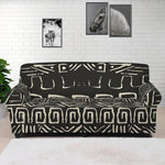 Beige Aztec Pattern Print Sofa Cover
