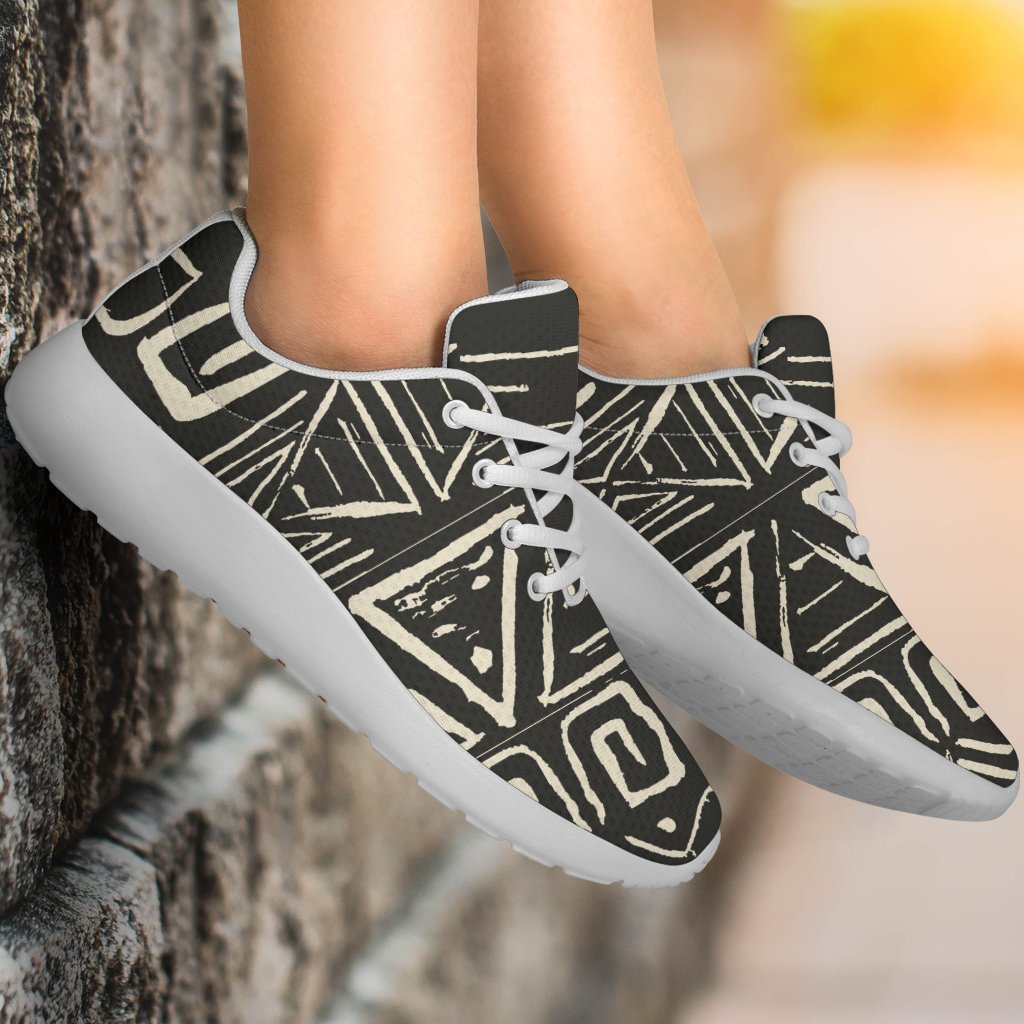 Beige Aztec Pattern Print Sport Shoes GearFrost
