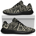 Beige Aztec Pattern Print Walking Shoes