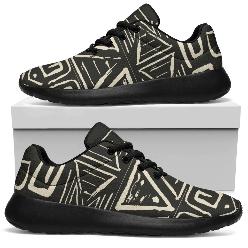 Beige Aztec Pattern Print Sport Shoes GearFrost